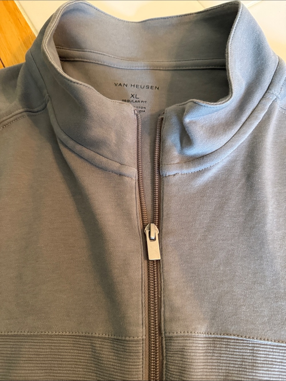 Van Heusen Men’s Long Sleeve 3 1/4 Zip Long Sleeve Shirt